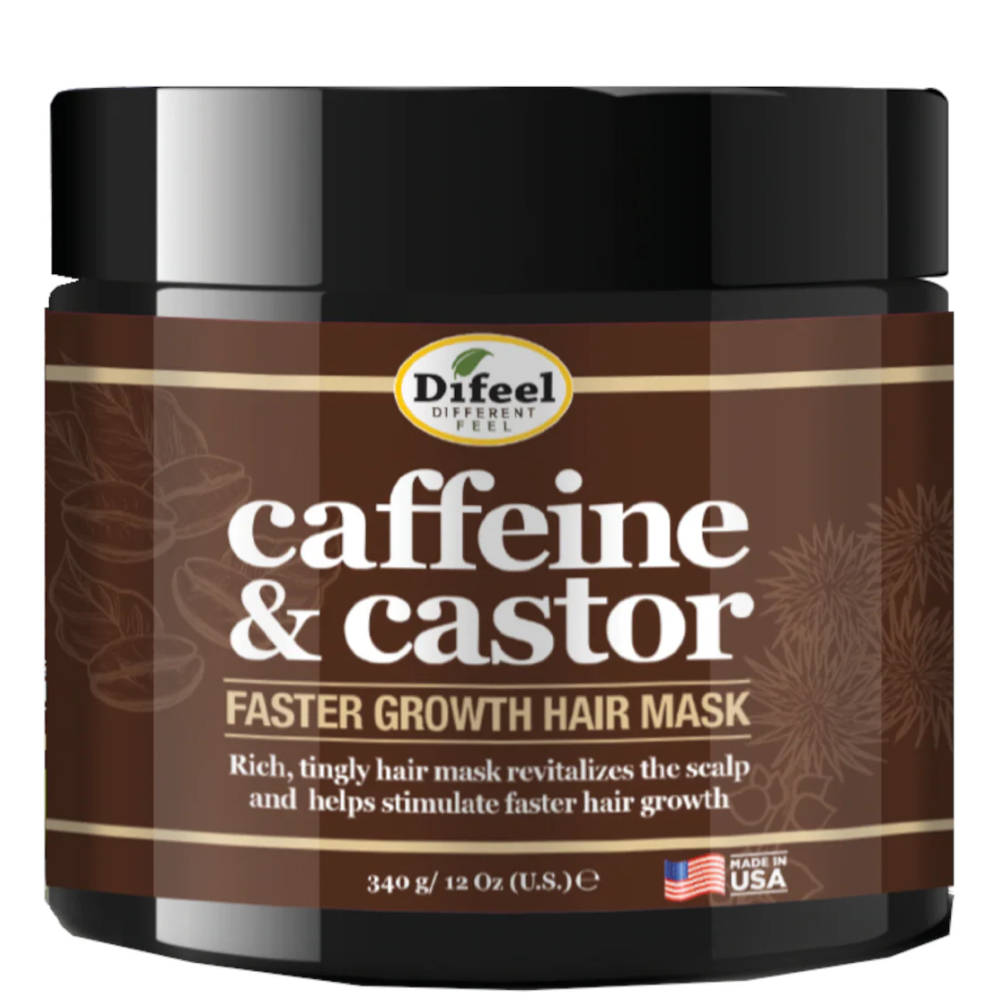 Difeel Caffeine and Castor Faster Growth Hair Mask 12oz-All-Aladin Beauty