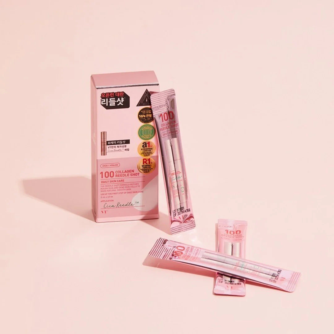 Vt Cosmetics Collagen Reedle Shot 100 | 2ml X 10 Pieces