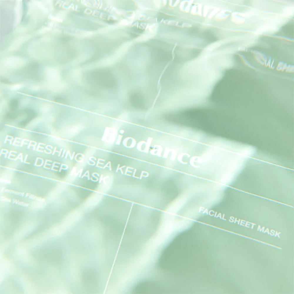 Biodance Refreshing Sea Kelp Real Deep Mask 1 Box 34g X 4 Pieces