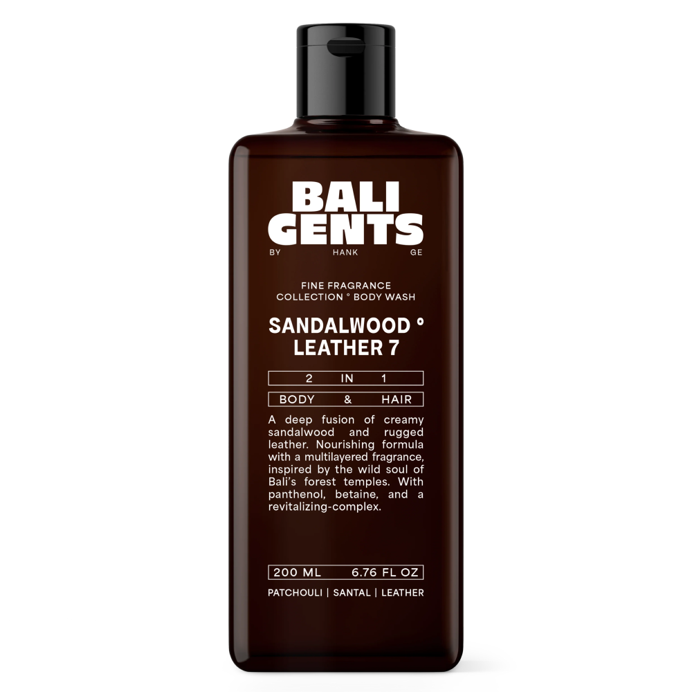 Bali Curls Gents Bodywash Sandalwood Leather 7 200ml